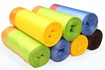 Obrázek z Pytel/sáček HDPE (mikroten) do koše žlutý zatahovací 50 x 60 cm, 30 l, 15 my, 750 ks 