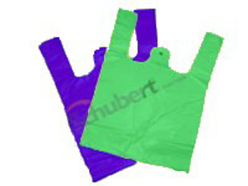 Obrázek z Taška HDPE (mikroten) zelená odtrhávací mini 3 kg, 16 + 12 x 30 cm, 5 my, 4000 ks 