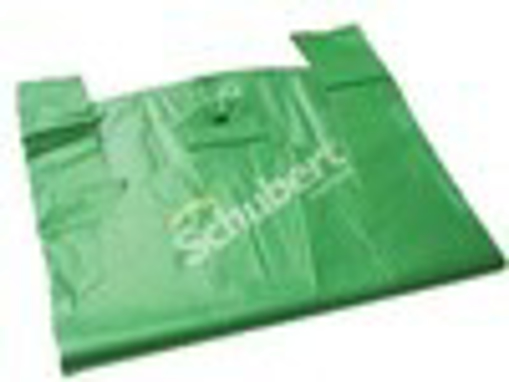 Obrázek z Taška HDPE (mikroten) zelená odtrhávací 10 kg, 30 + 17 x 54 cm, 11 my, 2000 ks, G 