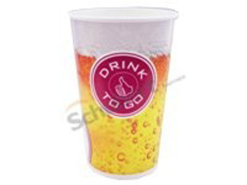 Obrázek z Kelímek papírový na stud. náp. Drink to go 0,4 l, ⌀ 90 mm, 1000 ks 