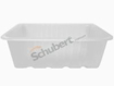 Obrázek z Vanička PVC transparentní hranatá 700 ml, 14,2 x 11,8 x 6,5 cm, 720 ks 