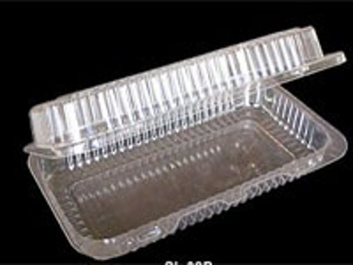 Obrázek z Vanička PET transparentní hranatá s integrovaným víčkem 215 x 107 x 82 mm, 340 ks 