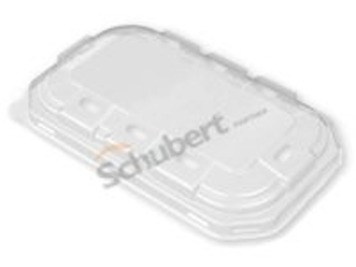 Obrázek z Víčko PET transparentní hranaté na vaničku na ovoce 500 ml 190 x 115 x 25 mm, 700 ks 