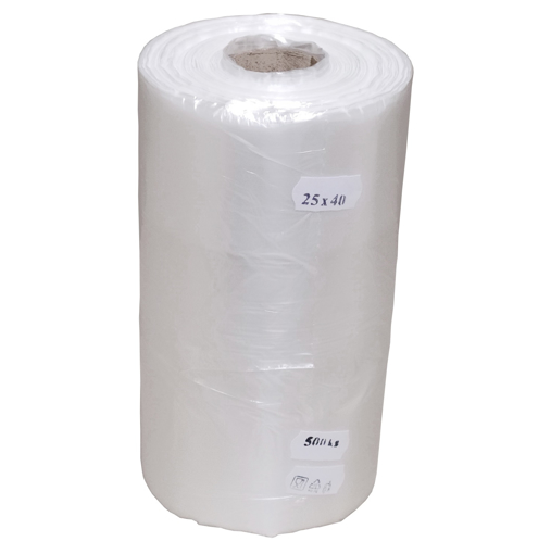 Obrázek z Sáček HDPE (mikroten) v roli transparentní 25 x 40 cm, 7500 ks 