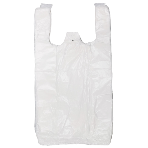 Obrázek z Taška HDPE (mikroten) bílá odtrhávací 5 kg, 28 x 14 x 48 cm, 10 my, 000 ks 