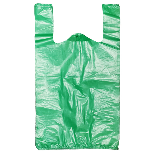Obrázek z Taška HDPE (mikroten) zelená odtrhávací maxi 10 kg, 11my, 30 x 18 x 54 cm, 1000 ks 