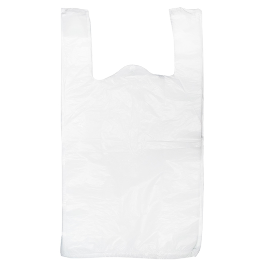 Obrázek z Taška HDPE (mikroten) bílá odtrhávací maxi 10 kg, 11my, 30 x 16 x 52 cm, 1000 ks 
