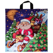Obrázek z Taška LDPE s ušima potisk - Santa na saních 45 x 50 cm, 40 my, 500 ks 