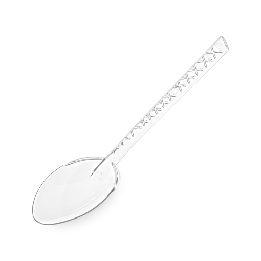 Obrázek z Lžíce plastová transparentní 17,5 cm, 2000 ks 