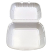 Obrázek z Menu box XPS bílý nedělený, 2 zámky, 24,5 x 21 x 7 cm, 480 ks 