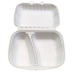 Obrázek z Menu box XPS bílý dělený na 2 části, 2 zámky, 24,5 x 21 x 7 cm, 480 ks 