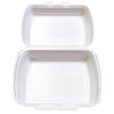 Obrázek z Menu box XPS bílý nedělený, 2 zámky, 24,5 x 21 x 7 cm, 250 ks 