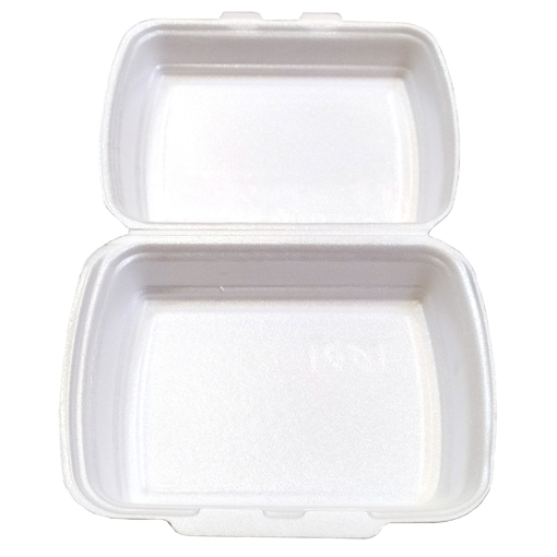 Obrázek z Menu box XPS bílý nedělený, 2 zámky, 24,5 x 21 x 7 cm, 250 ks 