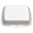 Obrázek z Menu box XPS bílý dělený na 3 části, 2 zámky, 24,5 x 21 x 7 cm, 250 ks 