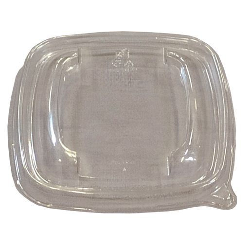 Obrázek z Víčko RPET hranaté transparentní pro misku 375 ml, 13 x 13 cm, 500 ks 