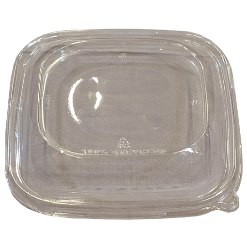Obrázek z Víčko RPET hranaté transparentní pro misku 750 ml, 19 x 19 cm, 300 ks 