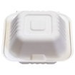 Obrázek z Box třtinový bílý na hamburger 15,3 x 15,5 x 8,5 cm, 500 ks 