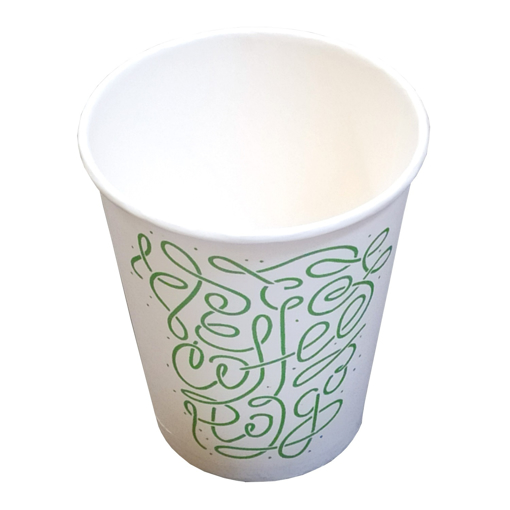 Obrázek z Kelímek BIO papírový bílý 0,25 l, 8-9oz, ⌀ mm 2000 ks 