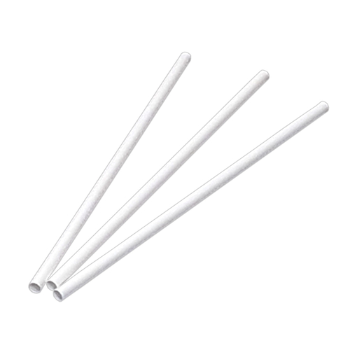 Obrázek z Brčko papírové rovné bílé 25 cm, ⌀ 8 mm, 3500 ks 