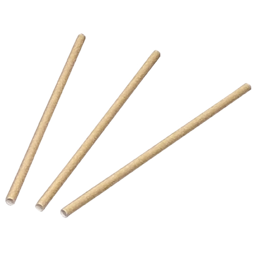 Obrázek z Brčko papírové rovné kraft 25 cm, ⌀ 8 mm, 3500 ks 