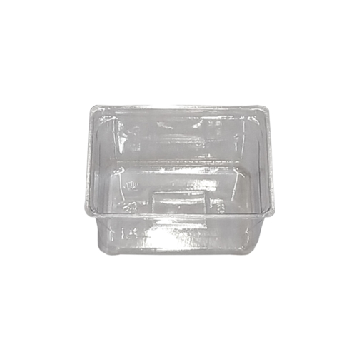 Obrázek z Vanička PVC transparentní hranatá 500 ml, 14,2 x 11,8 x 5 cm, 720 ks 