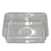 Obrázek z Vanička PVC transparentní hranatá 1200 ml, 19 x 14,2 x 6,5 cm, 450 ks 