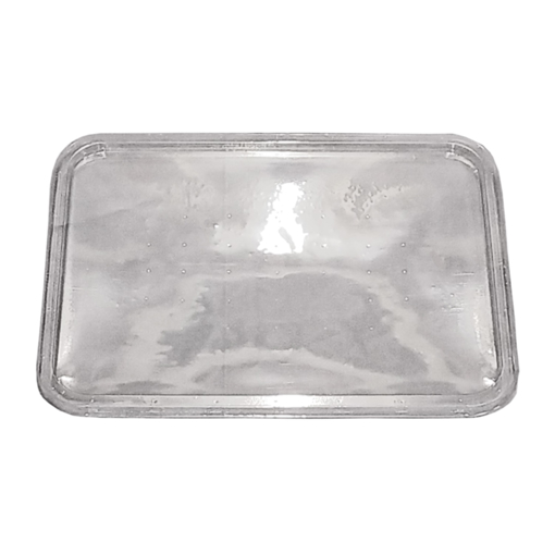 Obrázek z Víčko PVC transparentní hranaté 1000 - 1200 ml, 19,3 x 14,5 cm, 450 ks 
