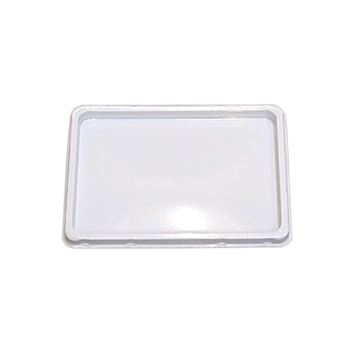 Obrázek z Víčko PVC bílé hranaté 100 - 250 ml, 11,1 x 8,6 cm, 1100 ks 