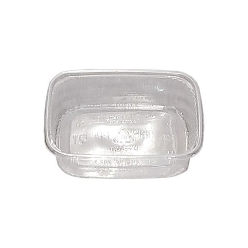 Obrázek z Vanička PP transparentní hranatá 125 ml, 10,8 x 8 x 2,5 cm, 1000 ks 