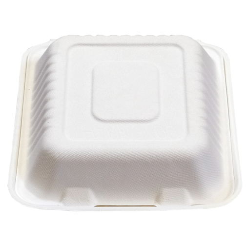 Obrázek z Menu box třtinový bílý nedělený 21,5 x 20 x 8,0 cm, 200 ks 