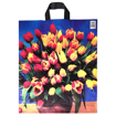 Obrázek z Taška LDPE s ušima potisk - Tulipány 44 x 48 cm, 40 my, 500 ks 