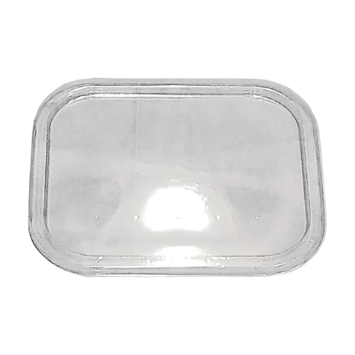Obrázek z Víčko PVC transparentní hranaté 500 - 700 ml, 14,6 x 12,2 cm, 720 ks 