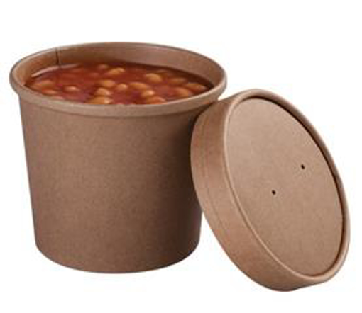 Obrázek z KELÍM.PAP.HNĚDÝ KRAFT POLÉV.350ml 12oz 
